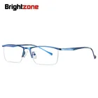 Brightzone полный обод с защитой от УФ-светильник оптический мужской компьютер Бизнес цветные оправы для очков из Для мужчин очки дизайнерские квадратные очки