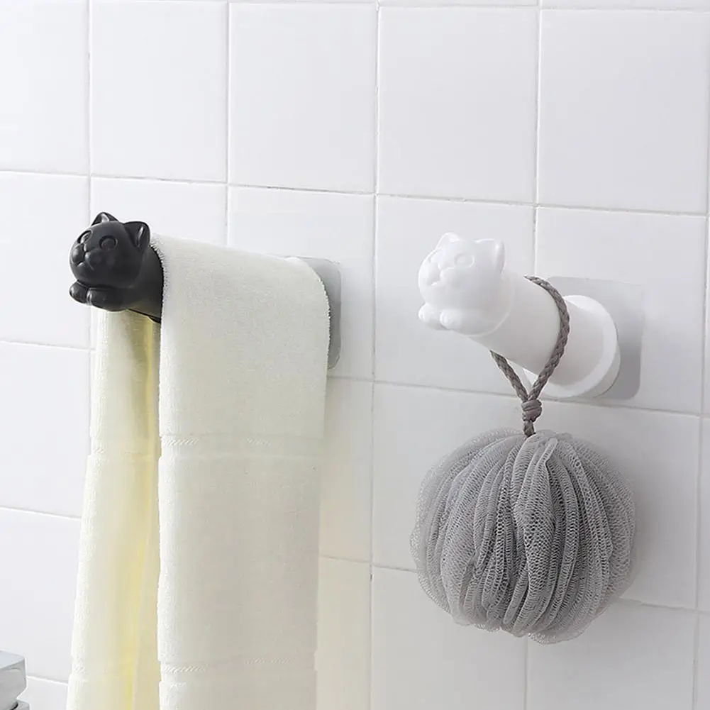 

Toilet Paper Holder Cat Kitchen Roll Holder Adhesive 2021 Tissue Sale Creative Wall Bathroom Towel Hanger Hot Rack Q8D6
