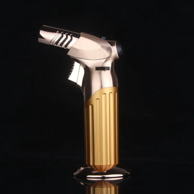

BBQ Kitchen Torch Lighter Outdoor Turbo Pipe Gas Metal Lighter Butane Spray Gun Cigar Cigarette Windproof 1300 C Nozzle Fire