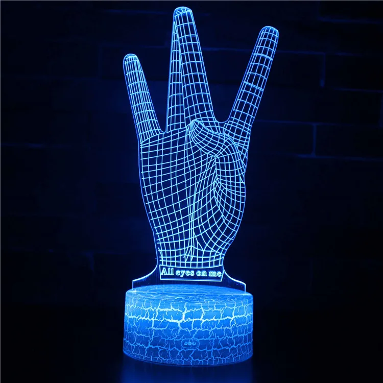 

Hongcui Night LED Lights Novelty 3D lamp Cute Toy Gift 7 ColorCartoon Atmosphere Lamp For Children Kids Room