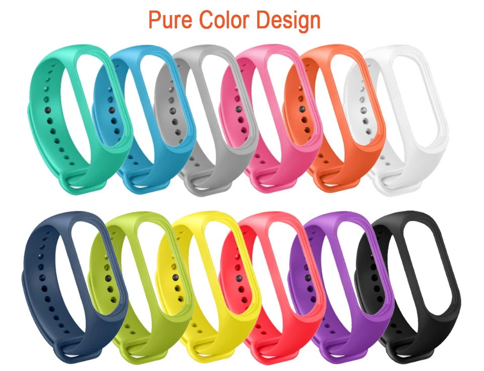 Для Xiaomi mi ремешок 4 ремешок силиконовый браслет для Xiaomi mi 4 аксессуары браслет mi Band 4 замена двойной цвет ремни