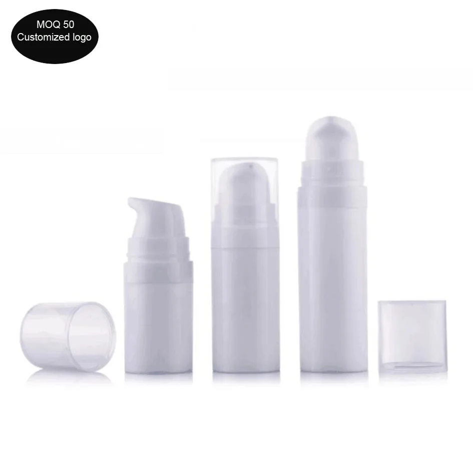 50 шт./лот 5 мл 10 15 маленький образец из полипропилена Вакуумная бутылка с насосом