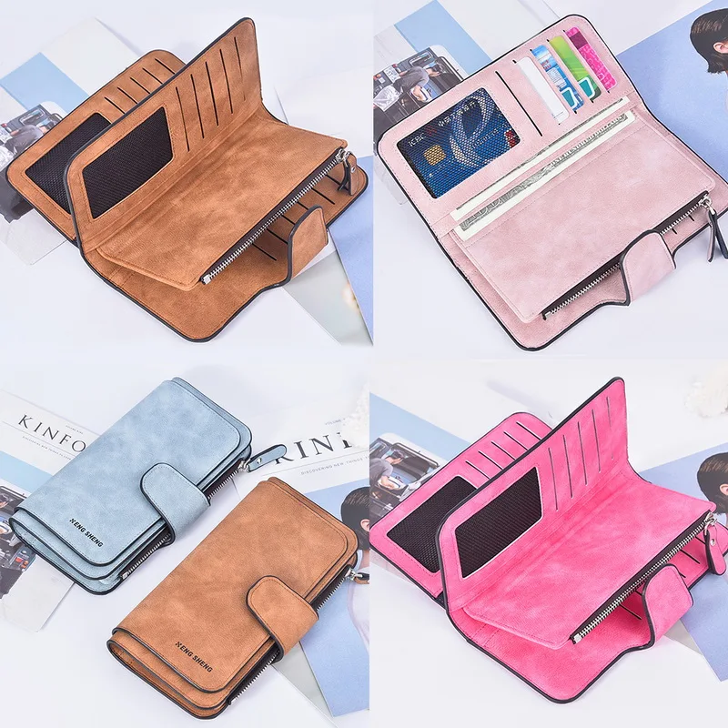Новый Кошелек для женщин Длинный кошелек Женский бумажники из искусственной