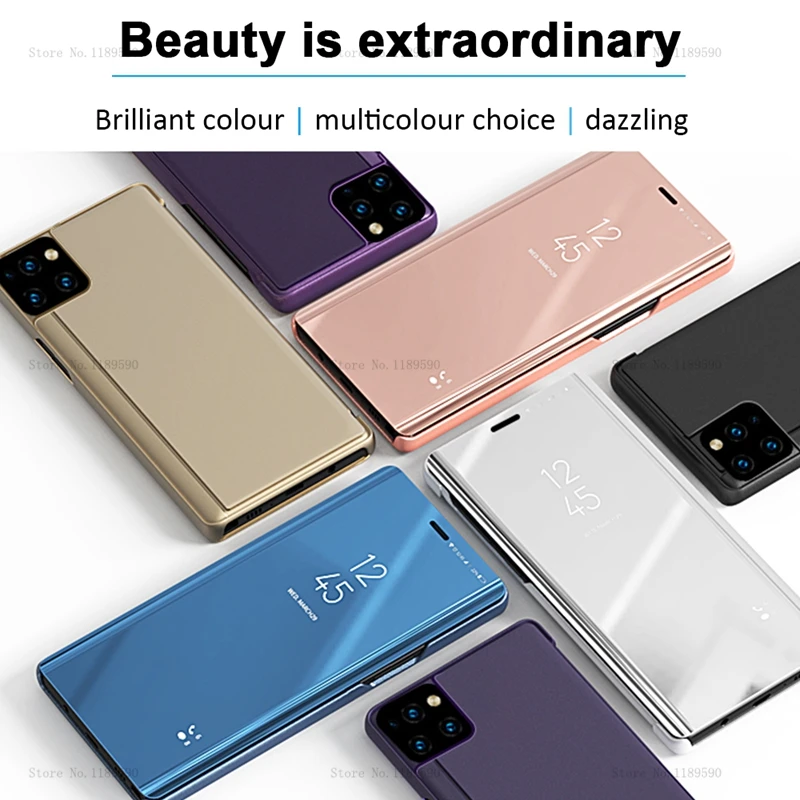 Роскошный зеркальный чехол для телефона iPhone 11 Pro Max XS Max XR 7 Plus 8 с поддержкой откидной крышки для iPhone X 6s 6 Plus 11 защитный чехол