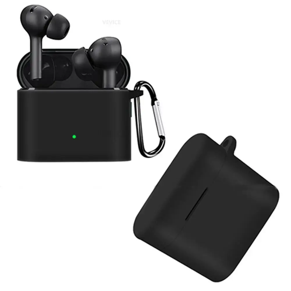Жидкий силиконовый чехол для наушников Xiaomi Mi True Wireless Headphones 2 Pro чехлы Air с крючком -