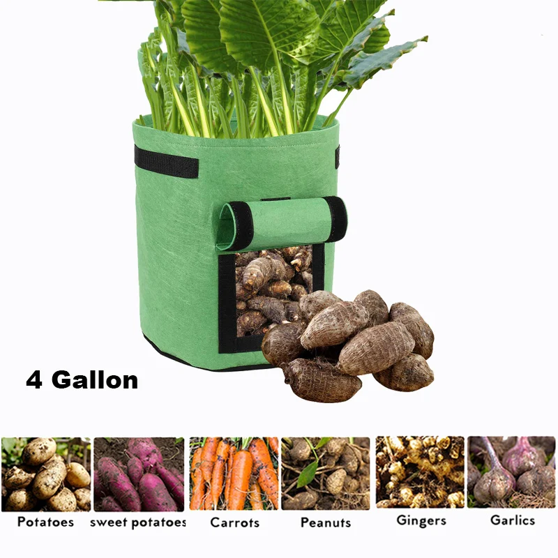 

DIY Potato Grow Planter Non-Woven Fabric Growing Bag Tomato Planting Container Vegetable Gardening Thicken Garden Pot