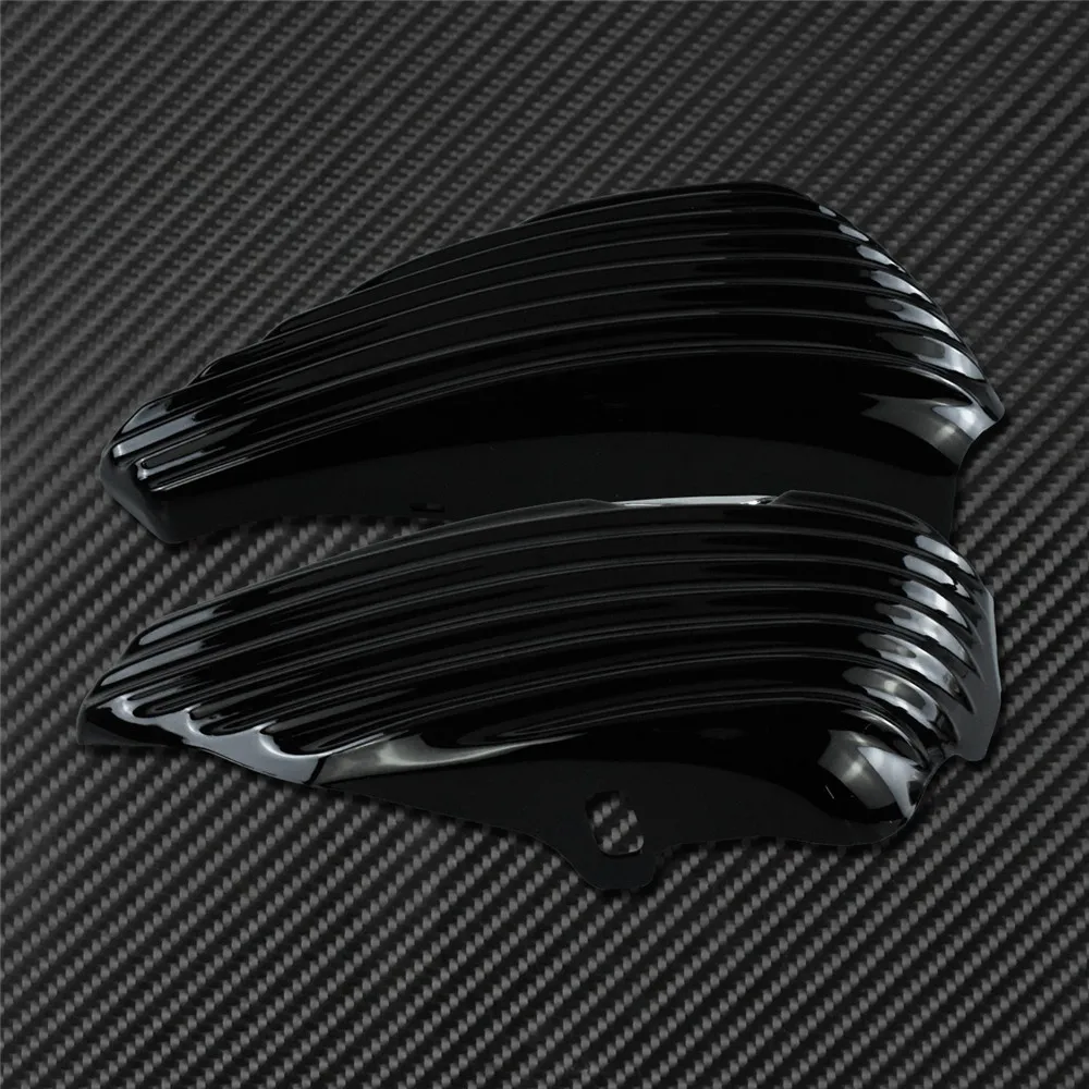 Глянцевый черный чехол для бака масла мотоцикла обтекатель аккумулятора