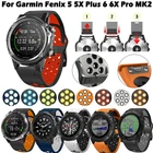 Ремешок силиконовый для наручных часов, быстросъемный браслет для Garmin Fenix 5X5xplus6X6xproспуск MK1D2 Delta PX, аксессуары для часов