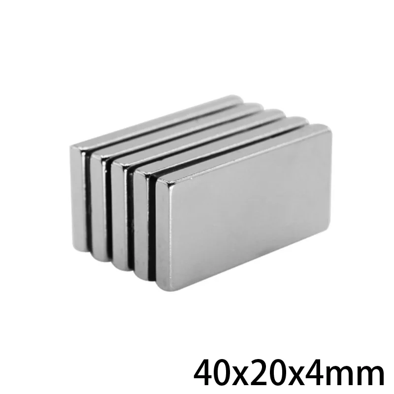 2 ~ 20 шт 40x20x4 мм блок мощные магниты толщина 4 неодимовый магнит Сильные Постоянные