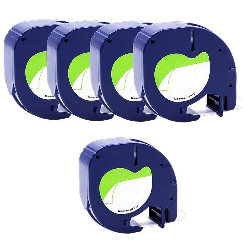 

Self-Adhesives Label Tape Cassette Cartridge 12mm 91330 91200 Compatible For DYMO LetraTag Accessories