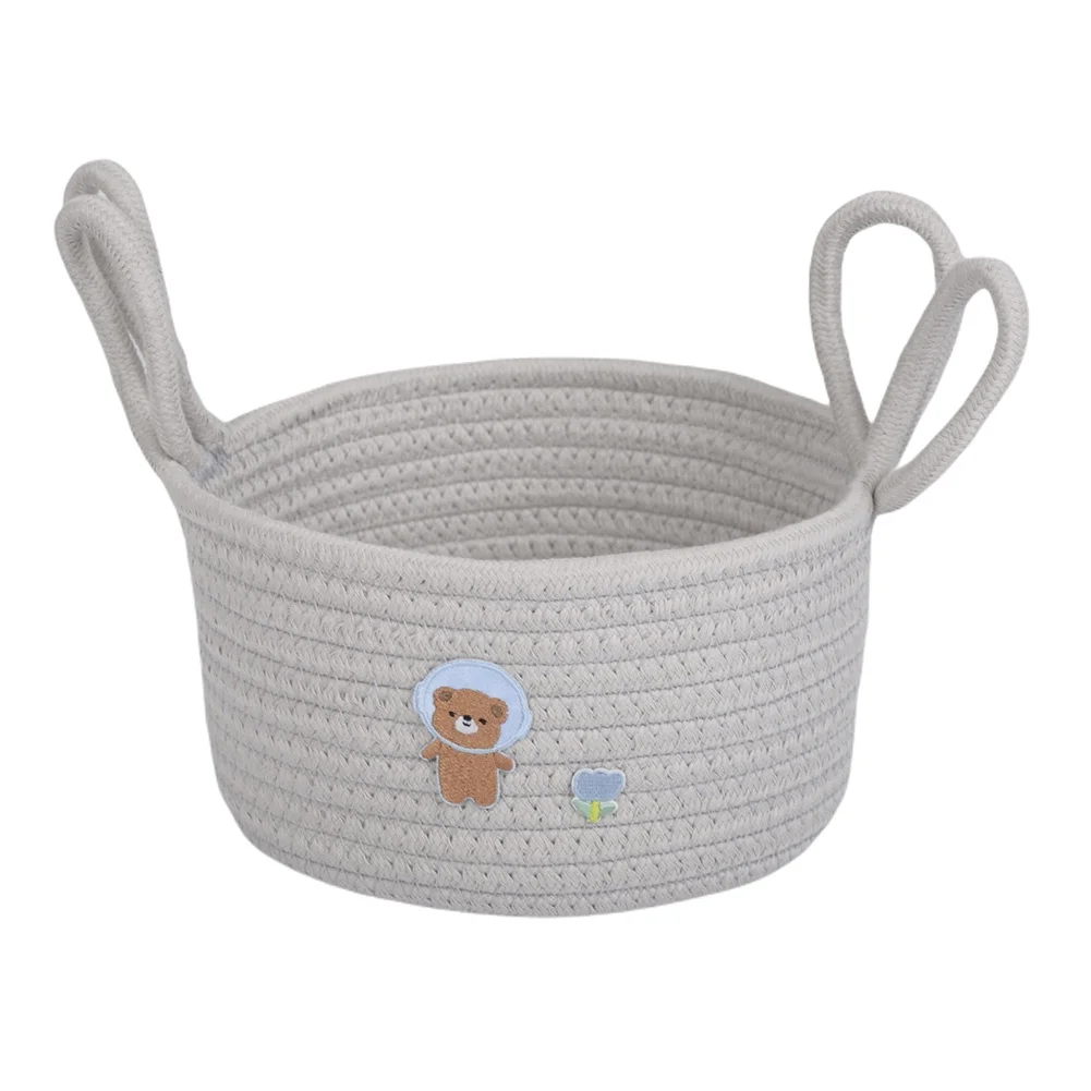 

Cotton Rope Woven Storage Basket Desktop Cosmetic Sundries Sorting Baskets Practical Household Supplies
