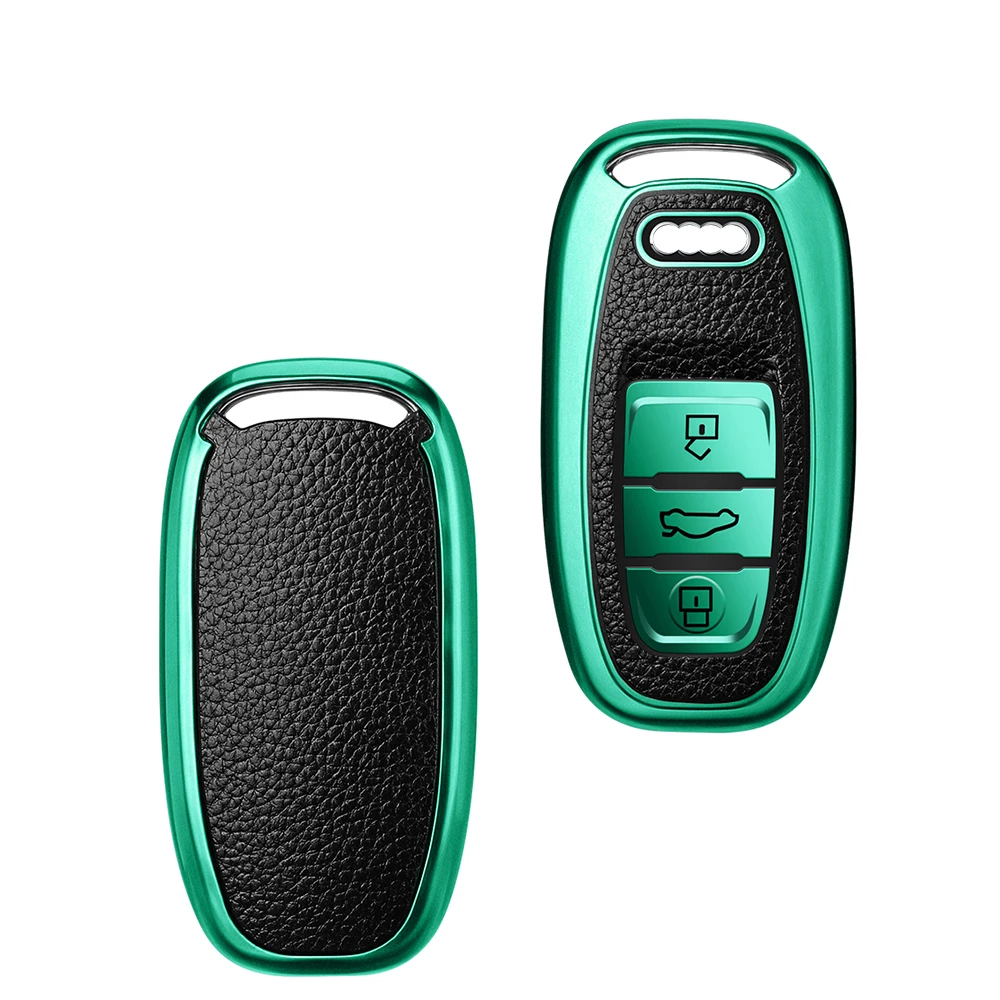 Чехол для автомобильных ключей из ТПУ защитный чехол с полным покрытием Audi Q5 Q3 Q7 A1