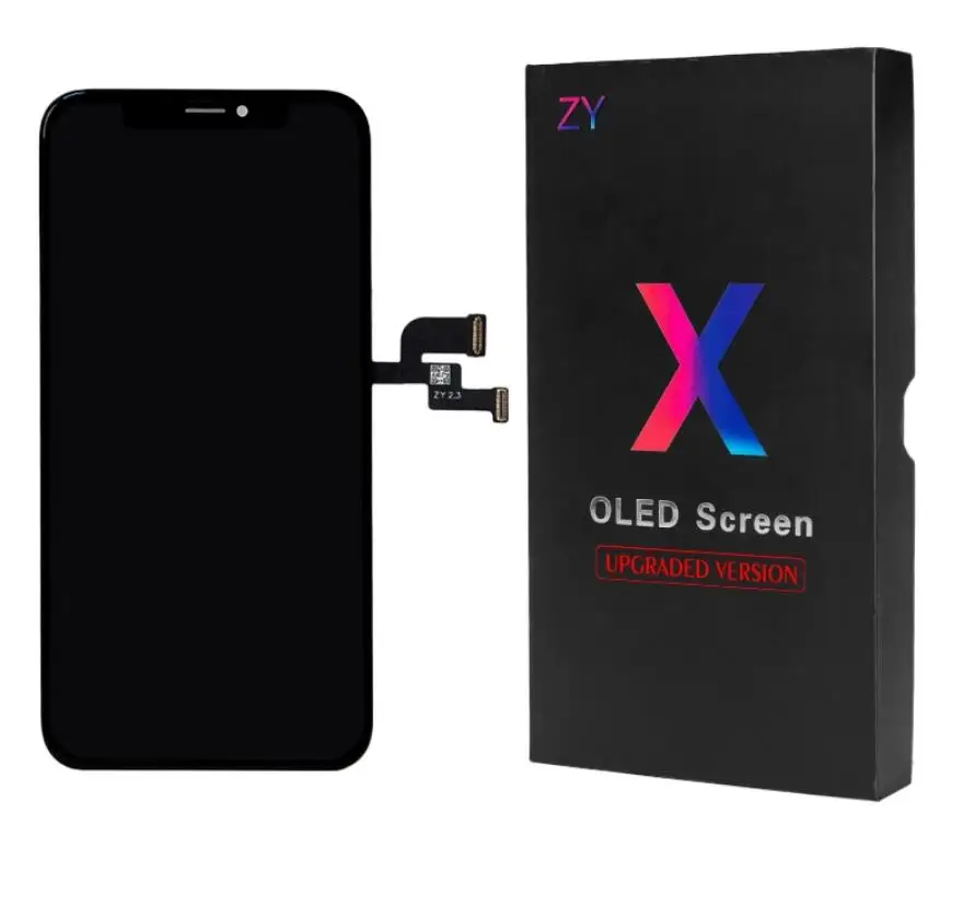 Экран для iPhone X OLED с 3D сенсорным дигитайзером в сборе без битых пикселей ЖК-экран запасной дисплей для iPhone ЖК-дисплей с подарком