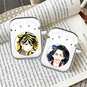 hot anime tokyo revengers manjiro sano clear airpod 1 2 case for apple airpods 3 pro cover wireless bluetooth earphone coque