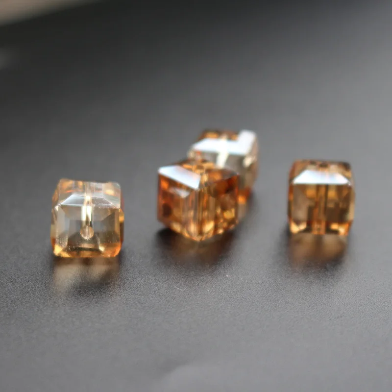 Бусины стеклянные квадратные 10 мм для изготовления ювелирных изделий 20 шт./лот |