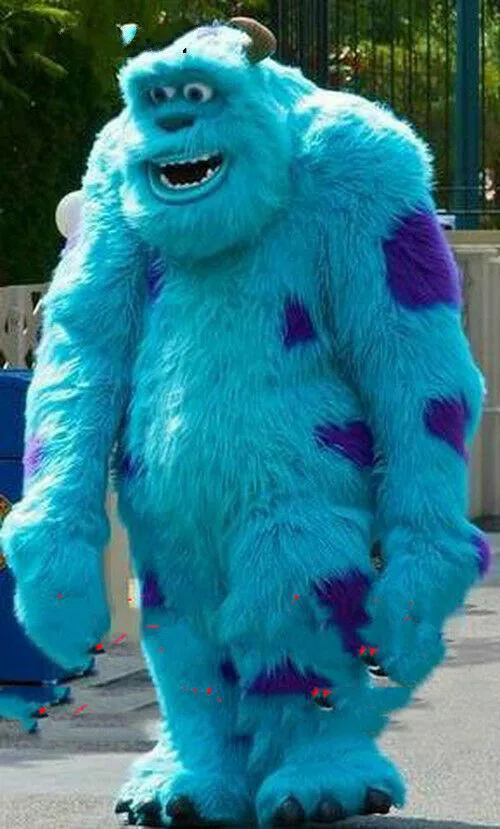 Костюм для вечеринки на день рождения синий длинный меховой флуоресцентный