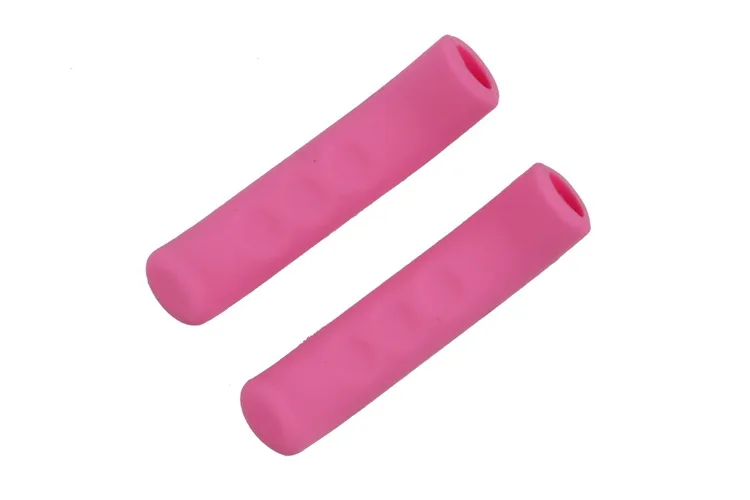 pink MTB Горный шоссейный велосипед складной велосипед V Тормозные ручки силиконовые силикагелевые перчатки ручка Тормозная защита рукава крышка - Цвет: pink