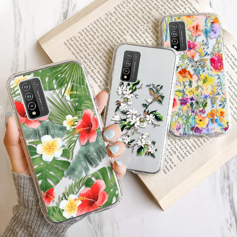 

Case for Huawei Honor 10 Lite Case Honor 10i 10X Lite Soft Fundas Honor 8A 8X 7A Pro 8S 9A 9C 9S 20i Art Flower Airbag Cover