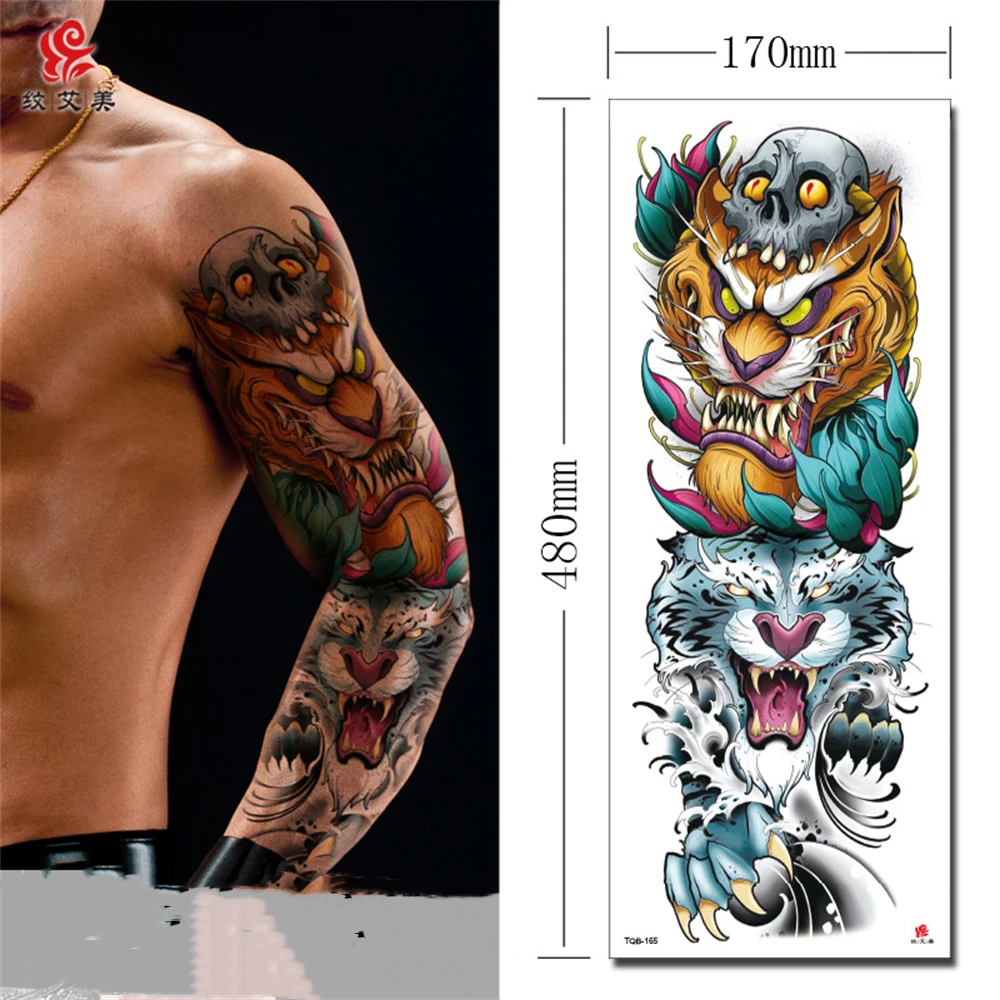 

Full Arm Tattoo Tattoo Men and Women Popular Realistic Safe and Environmental Full Arm Tattoo Tatto Sticker Tatoo Art Swallow