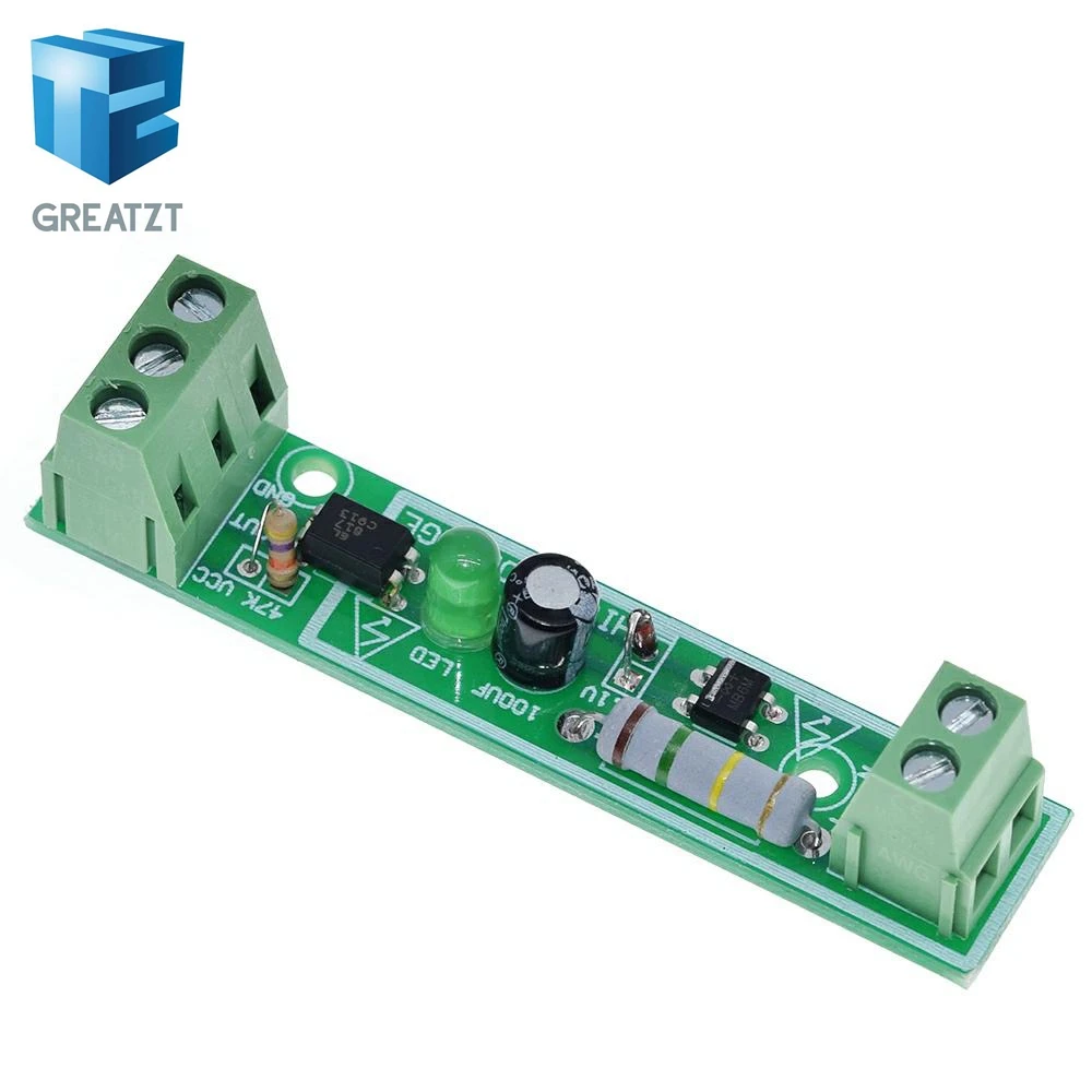 GREATZT 1-Bit AC 220V оптрон модуль Напряжение обнаружения доска адаптивной 3-5V для PLC Isolamento Fotoaccoppiatore модуль