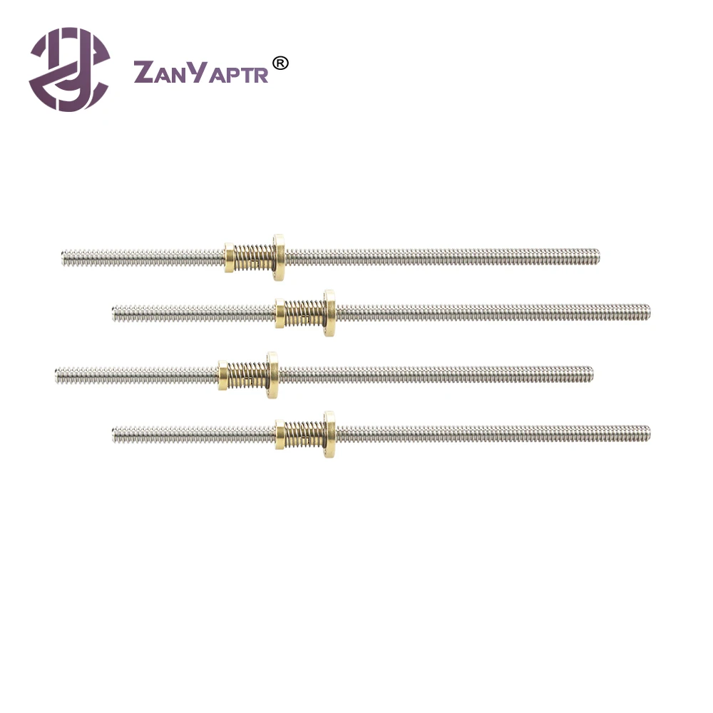 1 комплект 2 мм Т-образный шаговый двигатель трапециевидный свинцовый винт