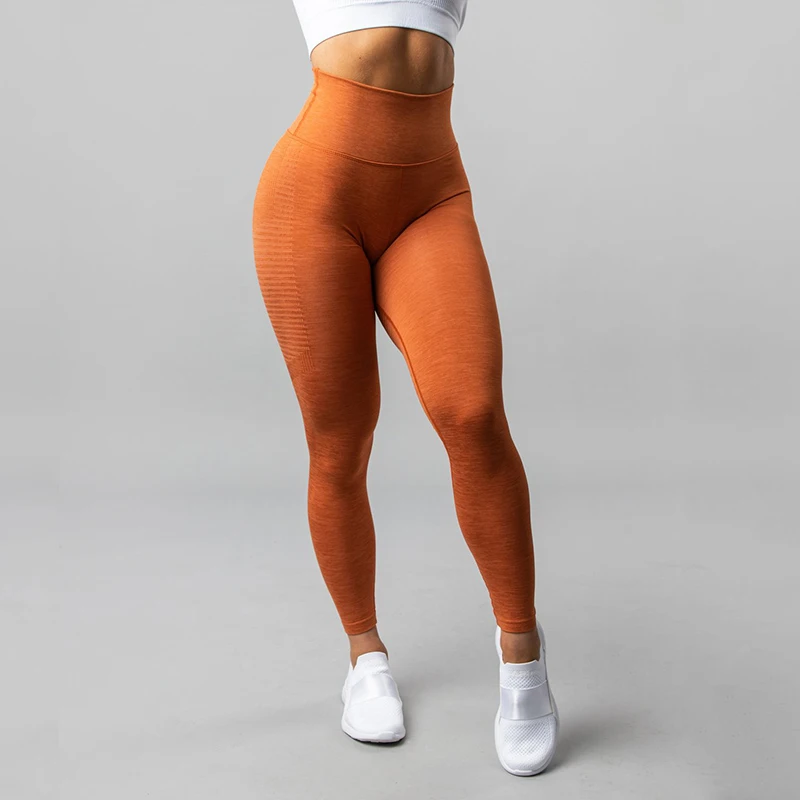 Бесшовные Леггинсы для йоги женская спортивная одежда с высокой талией