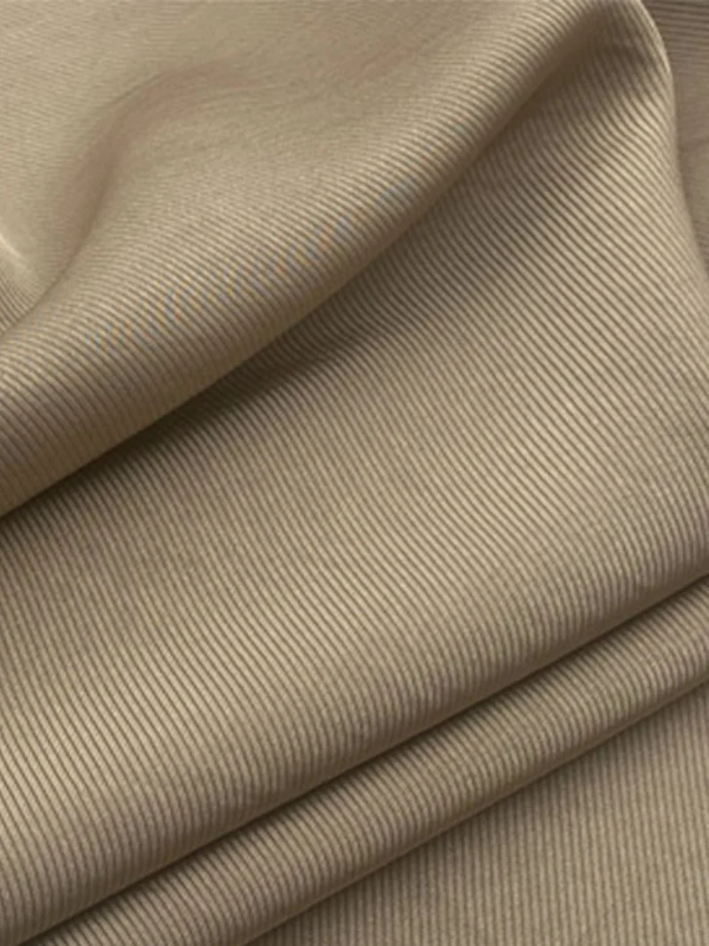 

Width 59'' Solid Color High Grade Smooth Wrinkle Resistant Elastic Twill Fabric By The Yard For Pants Dress Shirt Material