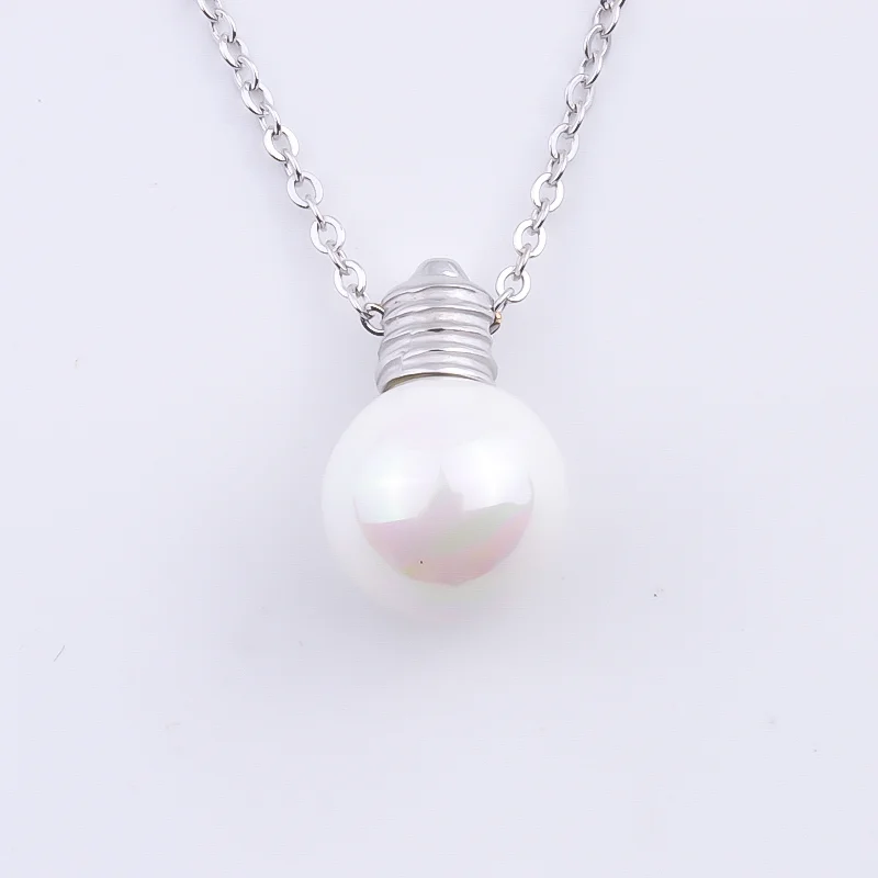 Большие круглые жемчужные ожерелья в виде ракушки из стерлингового серебра 925