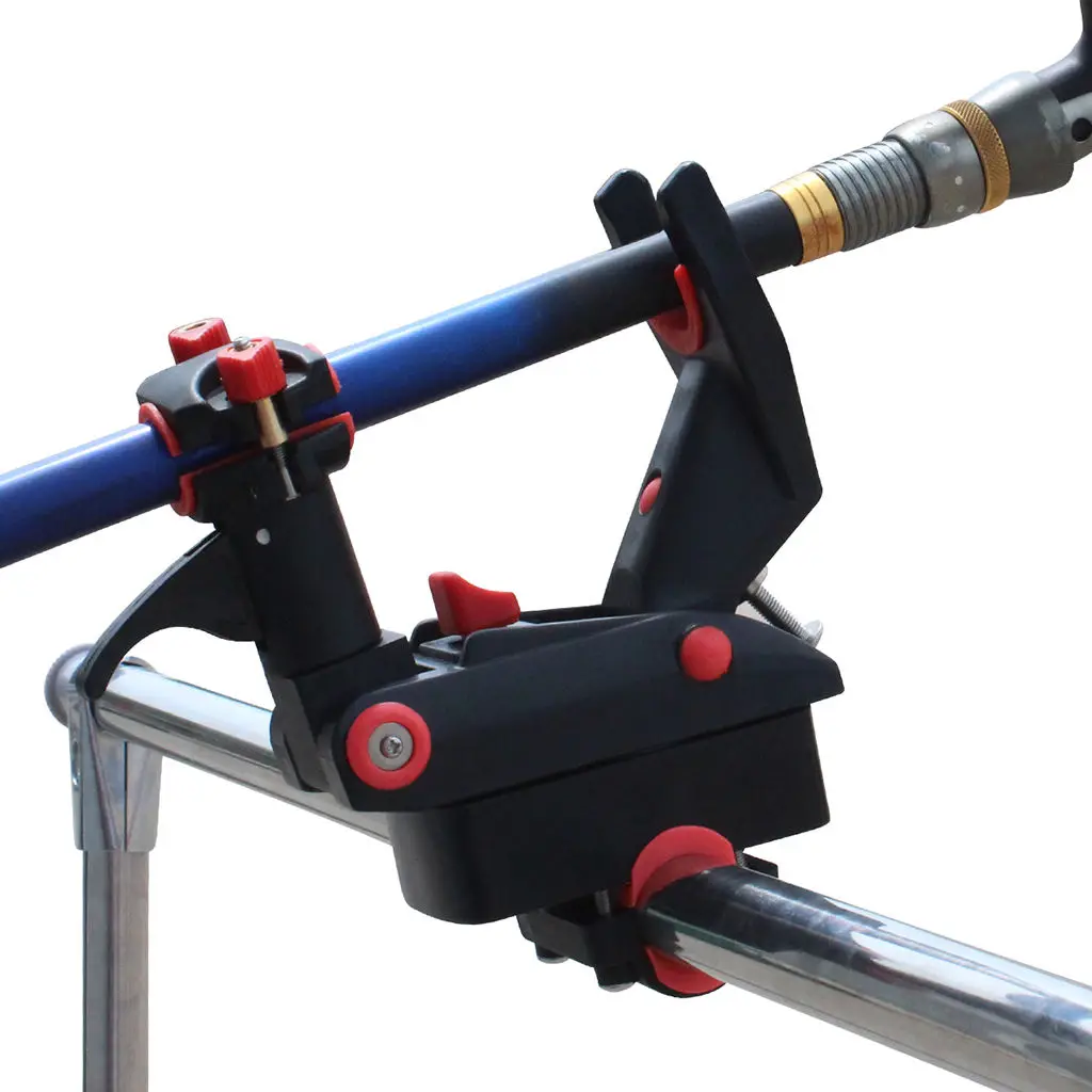 

Adjustable Side Rail Mount Kayak Boat Fishing Pole Rod Holder Tackle Kit