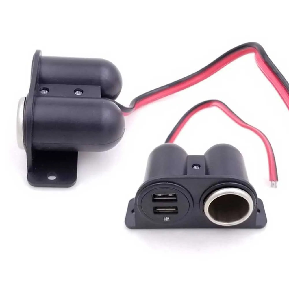

Автомобильное зарядное устройство с двумя USB-портами, 12/24 в