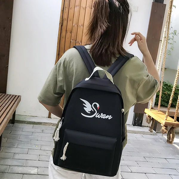 6 school bag JZYZQBX школьный рюкзак для девочек 4 шт./компл. школьная сумка для девочки студенческие рюкзаки холщовые школьные сумки mochila escolar - Цвет: 6 school bag