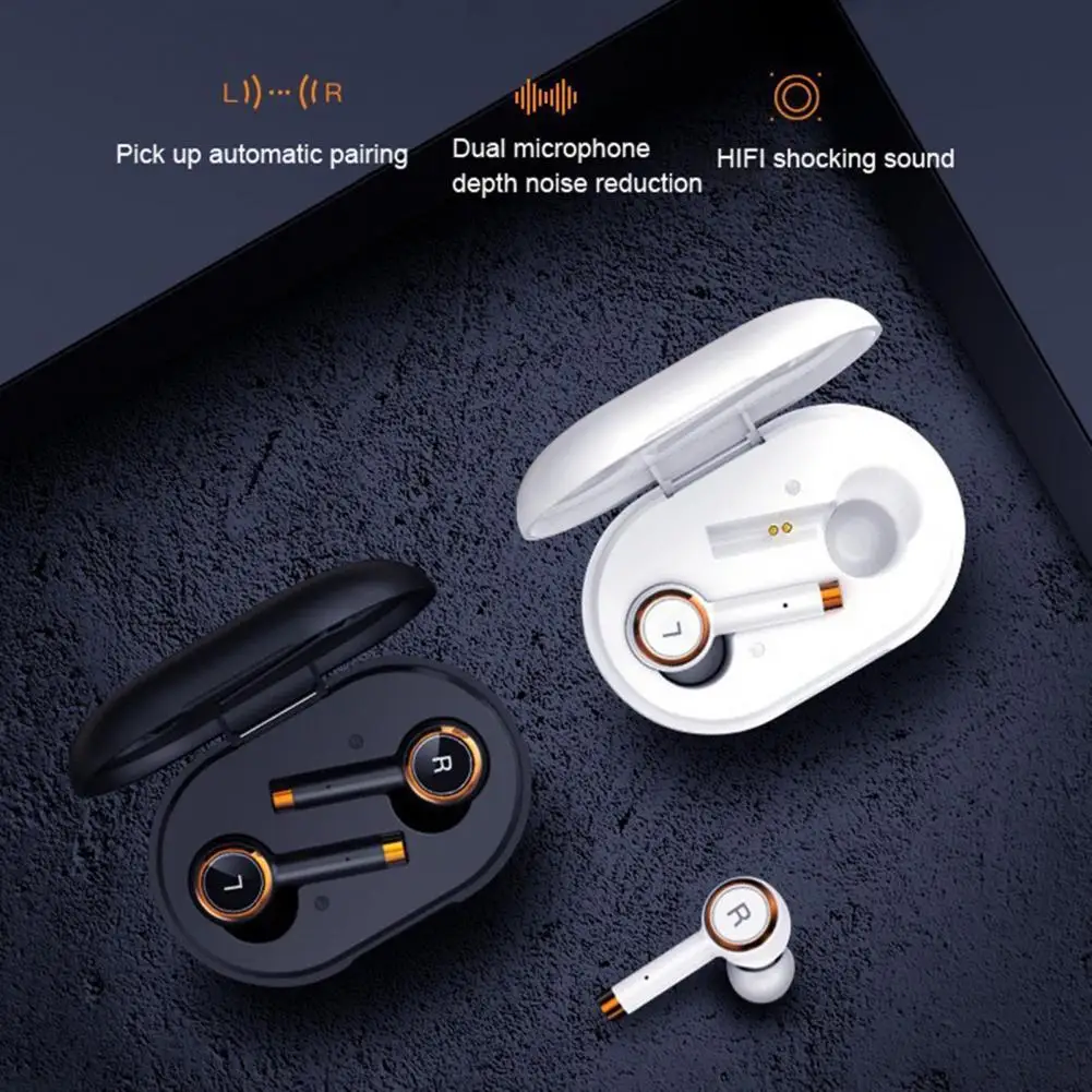 

Long Standby Time ABS TWS Wireless Stereo In-ear Earbuds for Jogging