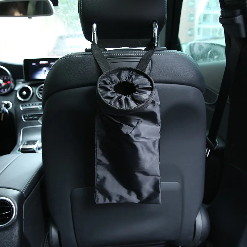 Portable Car Dustbin Garbage Bag Dust Seat Back Storage Rubbish Bin Box Case Sundries Holder Organizer Pocket Bags Trash Can r15 |