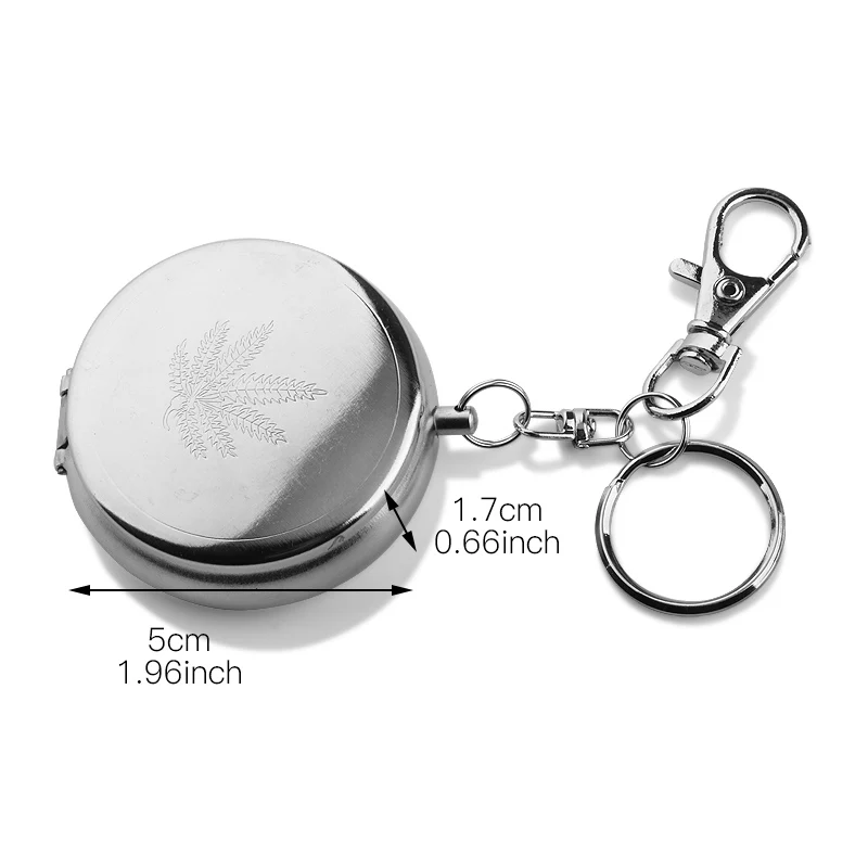 Мини пепельница для сигарет из нержавеющей стали переносная карманная с