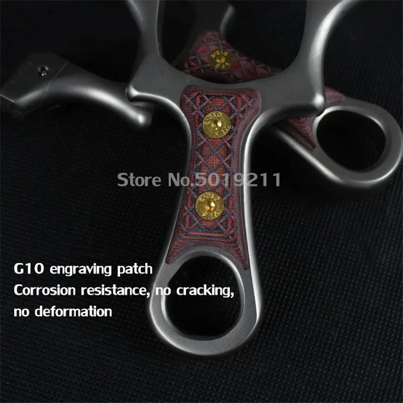 

High quality stainless steel hunting slingshot with rubber band powerful adult outdoor slingshot shooting slingshot 2019 new