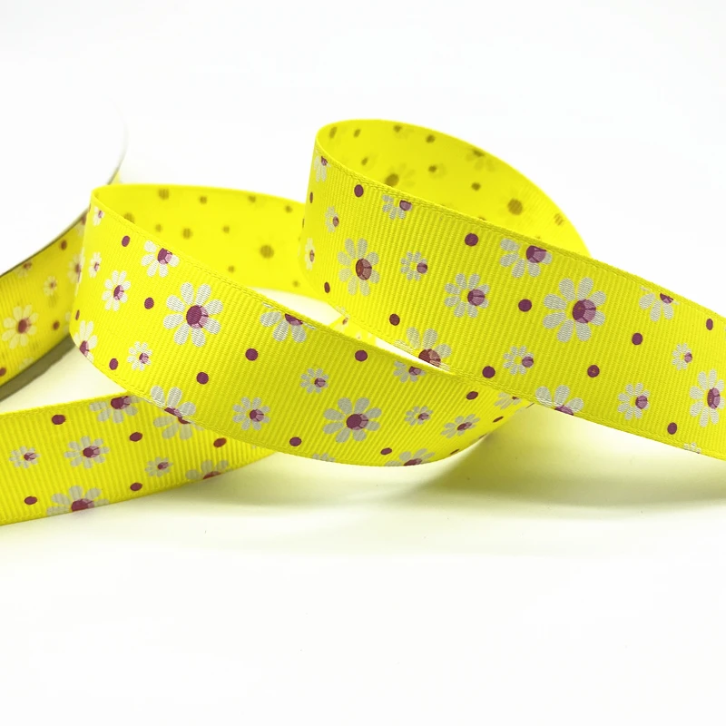 Лента для упаковки волос с принтом хризантемы 5 ярдов 25 мм|Ленты шитья| |