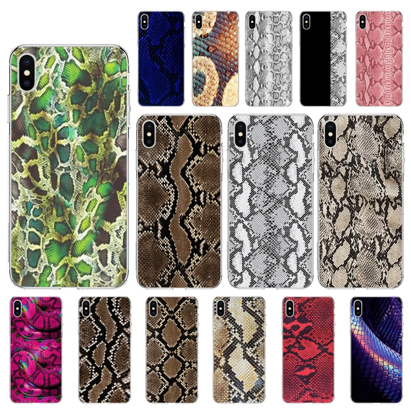 

Snake skin Phone Case For iphone 13 Pro Max Case For iPhone 11 Pro Max XS MAX XR SE2 8 7 Plus X
