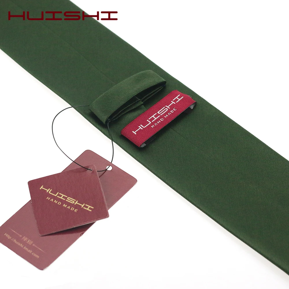 HUISHI 1200 иглы 6 см 8 черновато зеленый мужской галстук 2019 новый модный темно тонкий