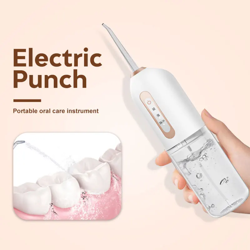 

360 Degrees Electric Oral Irrigator USB Rechargeable Water Floss Portable Oral Water Flosser Jet 230ml Irrigator Teeth Cleaner