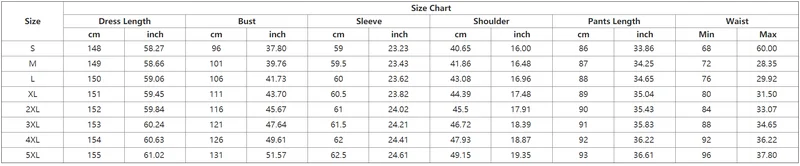 

Muslim Fashion Dress Pants Sets 2pcs Women Abaya Dubai Turkey Indian Islamic Kaftan Clothing Retro Printed Chiffon Vestidos