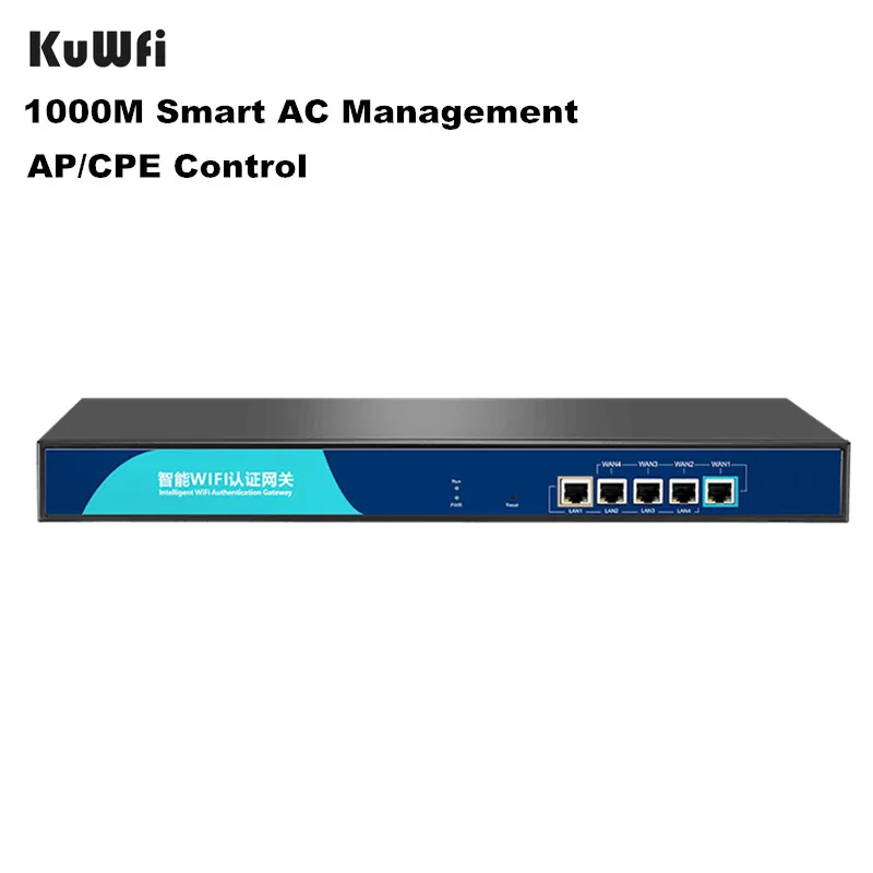 Смарт шлюз KuWfi 1000 м беспроводной контроллер AP/CPE/Switch Controller 4 порта POE управление AC Wi
