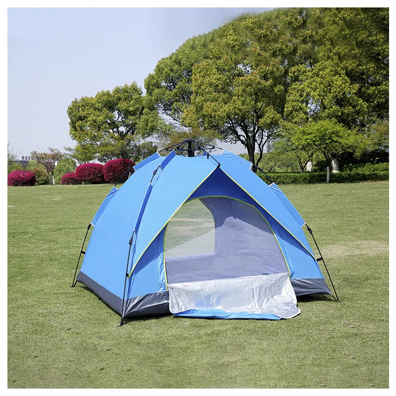 

210D Oxford Cloth Outdoor Camping Couple Double People Automatic Spring Type Quick Opening Rainproof Sunscreen Tent