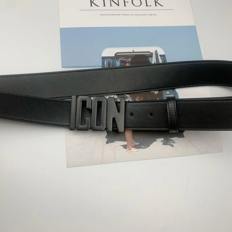 

2021 Luxury Brand Designer Belt for Men High Guality Fashion Casual Business Leather Letter Buckle ICON Waistband Ceinture Homme