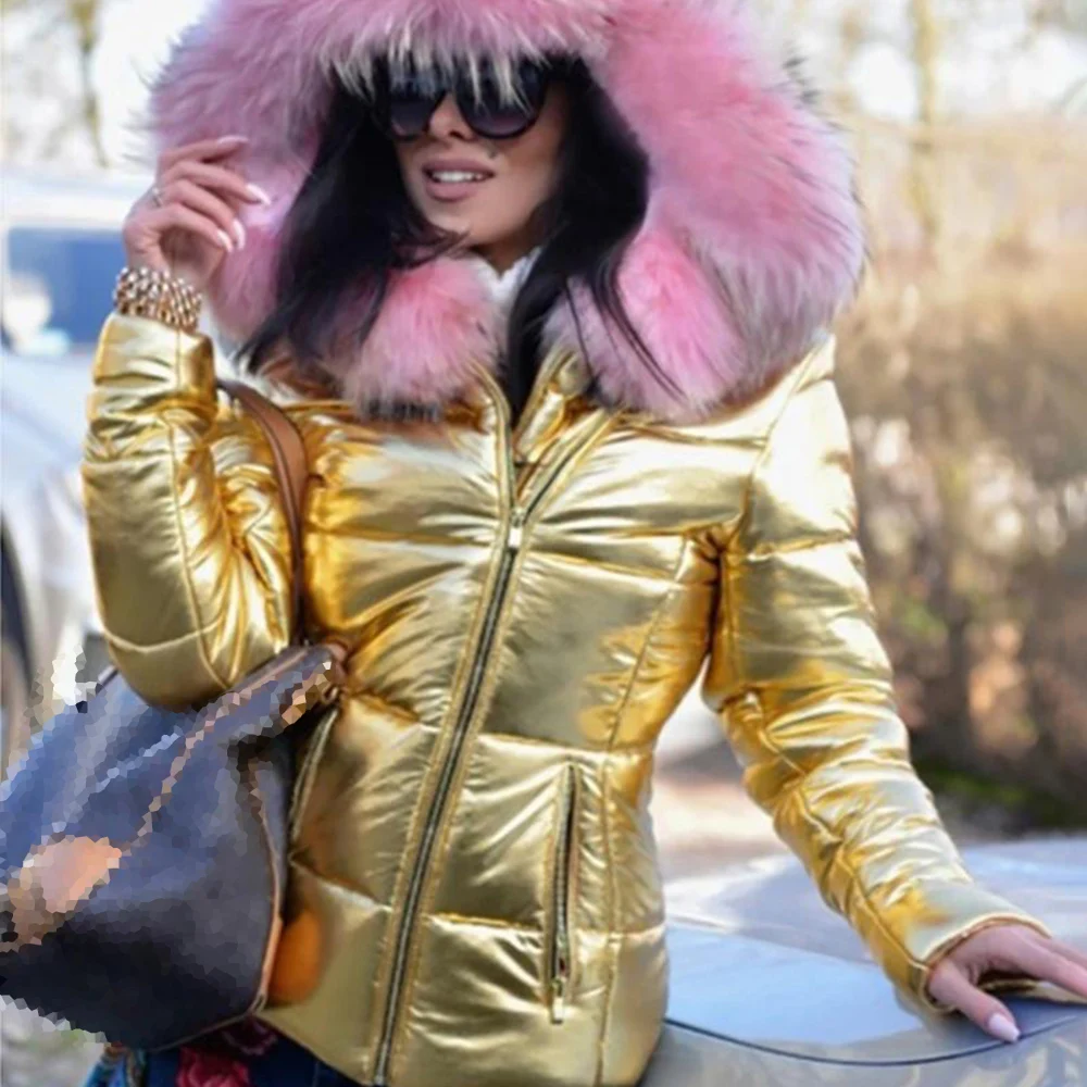 

Women's Autumn New Cotton Coat Jacket Casual Fashion Commuting Simple Style Long-sleeved Loose Warm Thick Flocked Hooded Top