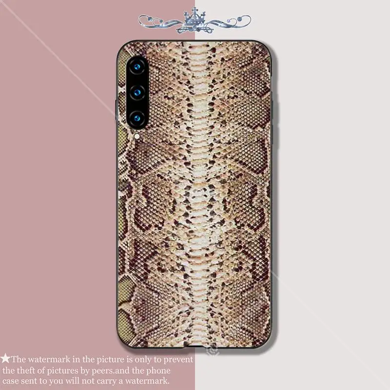 Роскошный чехол для телефона Yinuoda с узором из змеиной кожи чехлы Huawei Y7 2019 Mate 10 20 Lite