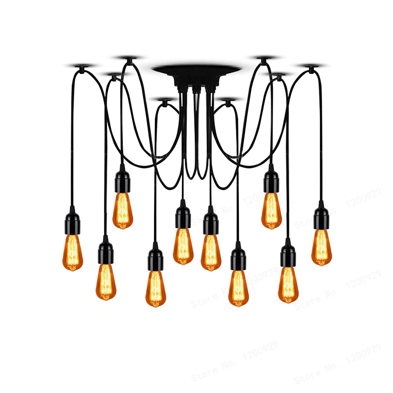 Светодиодный винтажный светильник Эдисона в стиле ретро люстра паук