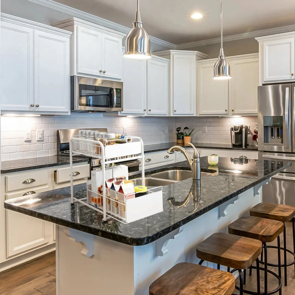 

Durable Kitchen Under Sink Storage Holder Push and Type Storage Rack