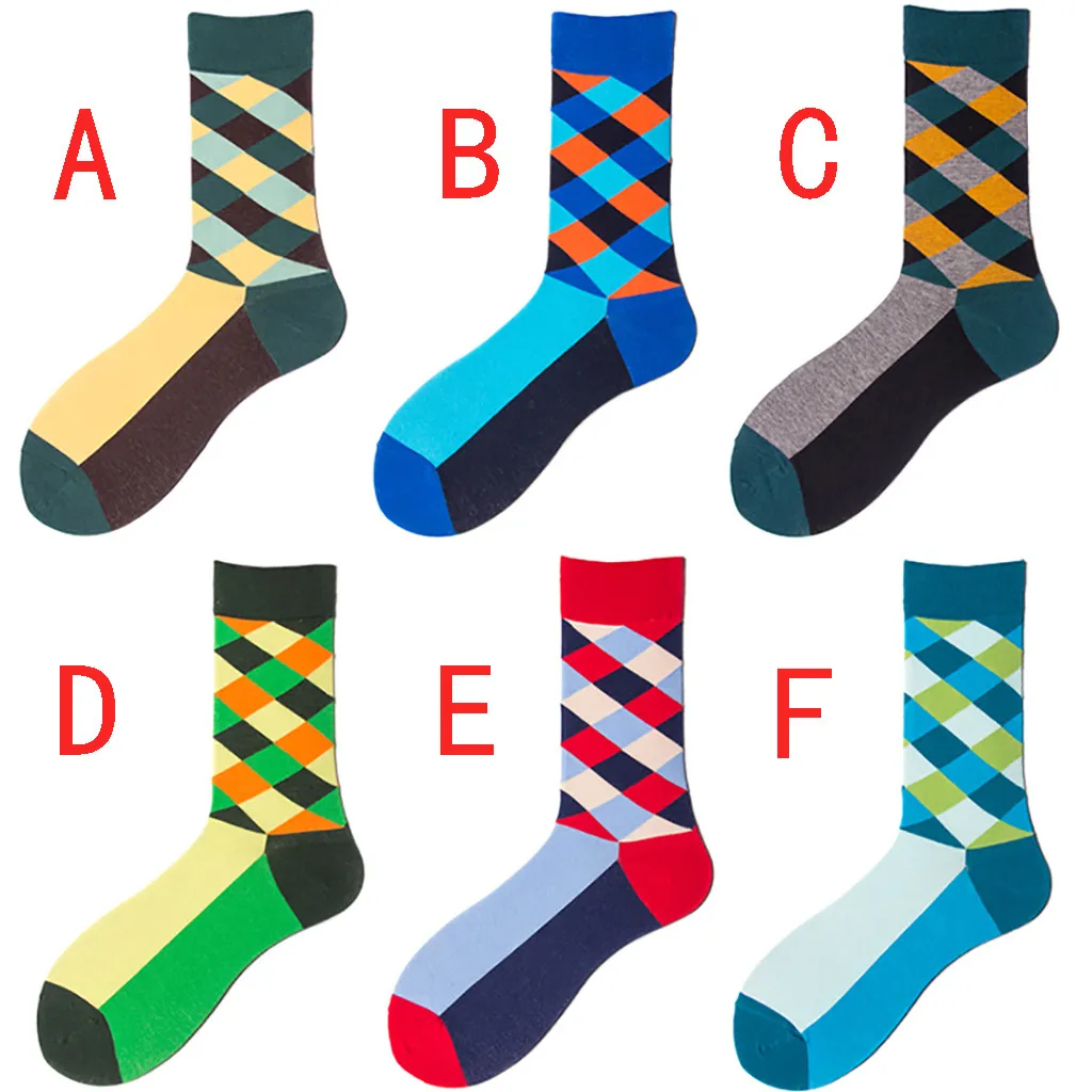 Носки в клетку SAGACE унисекс высокого качества мягкие грязные различные стили зима