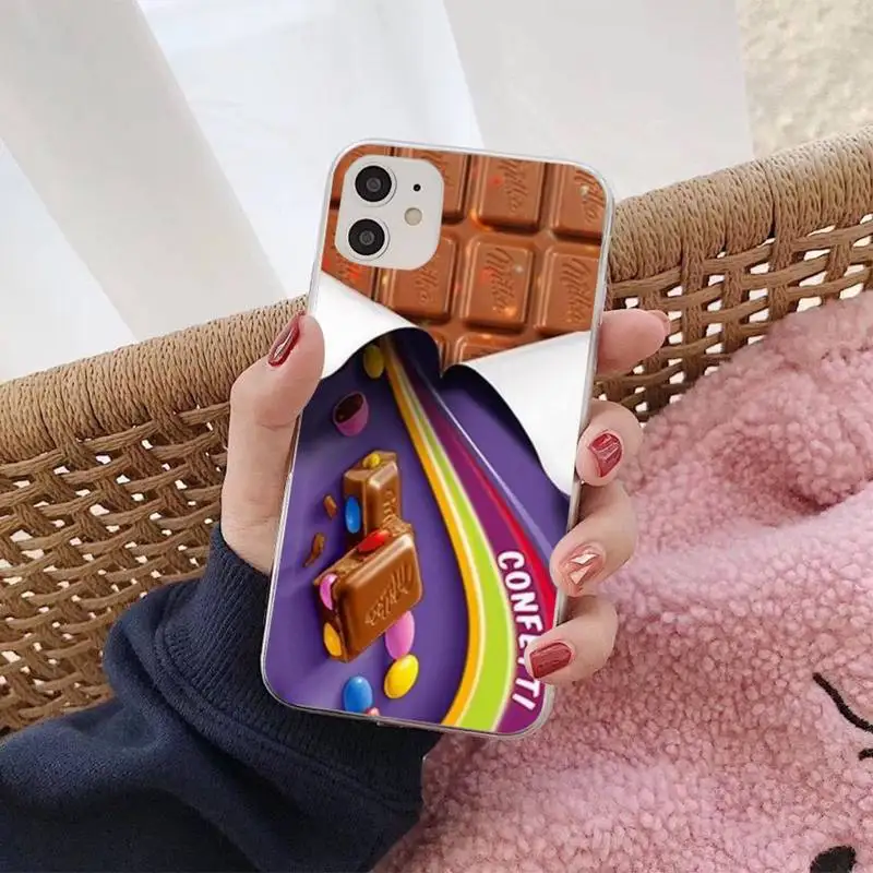 Chocolate Milka Box Phone Case for iphone 13 8 7 6S Plus X 5S SE 2020 XR 11 12 mini pro XS MAX | Мобильные телефоны и