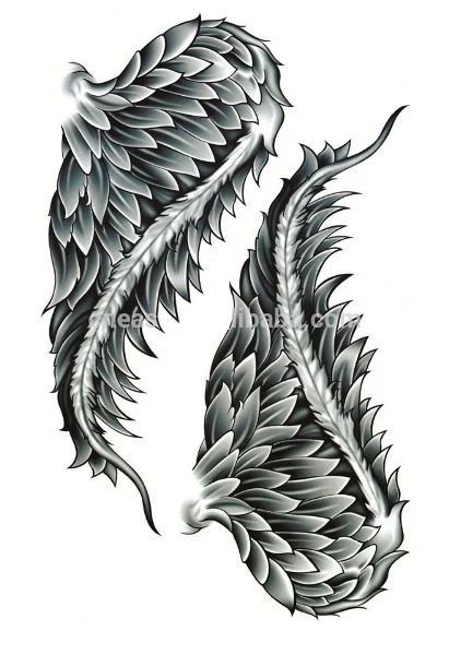 Водонепроницаемая временная татуировка наклейка divine wings of angel tatto стикер s флэш-тату поддельные татуировки для девочек, женщин 7 - Цвет: Смешанный цвет